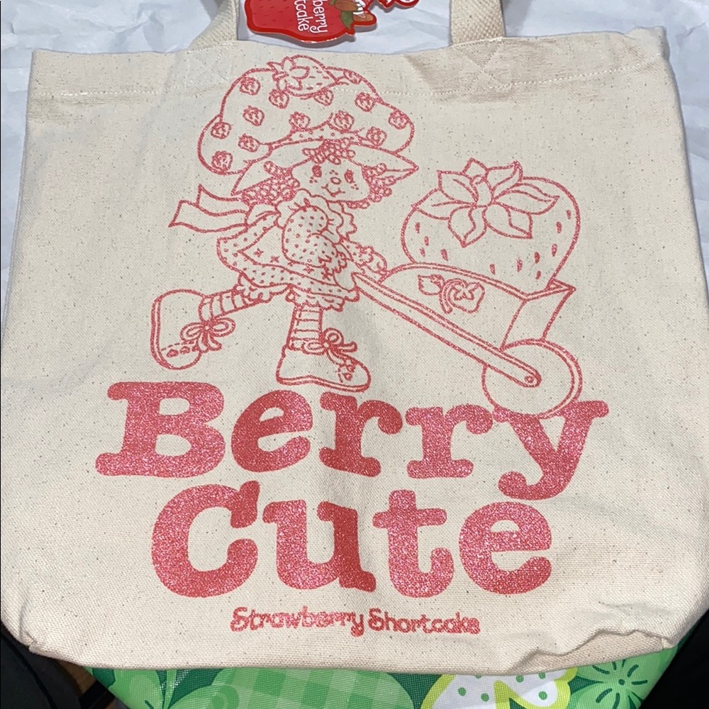 'Strawberry shortcake Berry Cute' Tote Bag - Picture 2 of 3